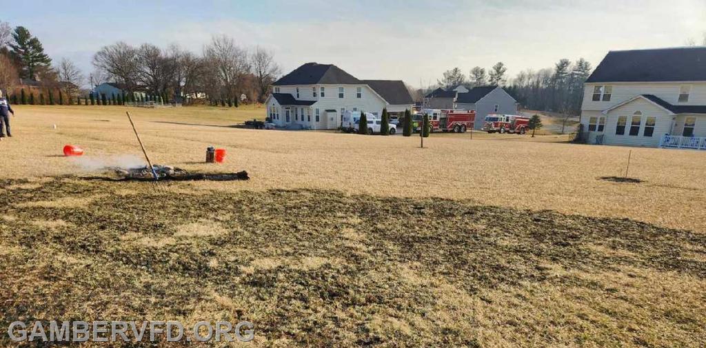 Field fire on March 14 at Pleasant Meadow Court.