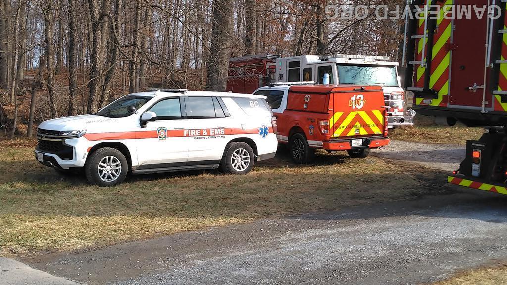 Service call for a downed horse  on December 7, 2025 at Woodwind Farm off of Deer Park Road.