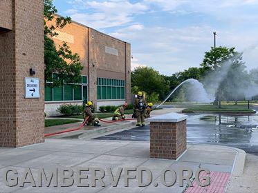 Crews flowing water