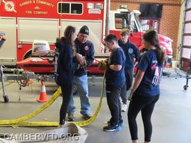 The hose-hook-up activity.