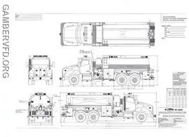 An initial sales drawing of the new tanker.